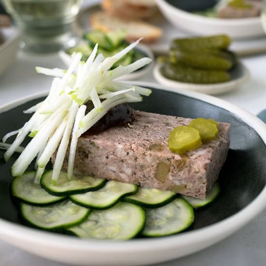 Pork, Duck & Fig Terrine - Recipe photo by Belly Rumbles