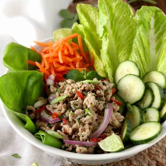 Thai Chicken Larb Salad - Recipe photo by Lemon blossoms