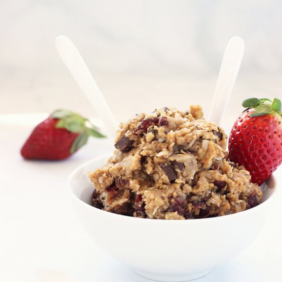 Loaded Cookie Dough Hummus - Recipe photo by Craving Something Healthy