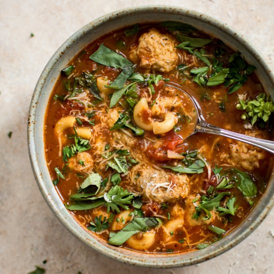 Turkey Meatball Soup - Recipe photo by saltandlavender
