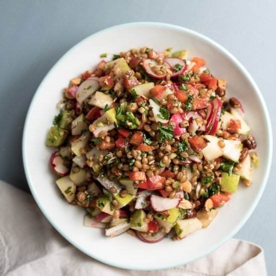Wheat Berry Lunch Bowl - Recipe photo by infinebalance