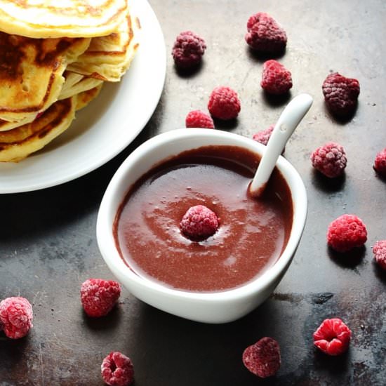 Raspberry Chocolate Sauce - Recipe photo by everydayhealthyrecipes