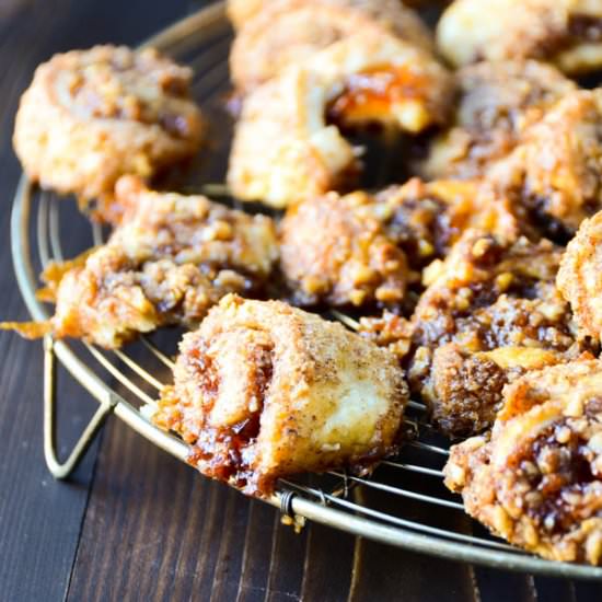 Apricot and Strawberry Rugelach - Recipe photo by garlic and zest