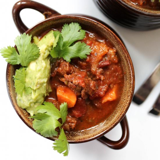 Instant Pot Texas Style Chili - Recipe photo by frompastatopaleo