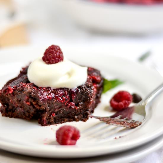 Whole Wheat Raspberry Swirl Brownie - Recipe photo by fooddoodles