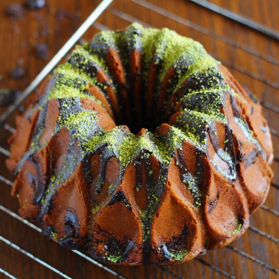 Pistachio and chocolate bundt cake - Recipe photo by La Mora Romagnola