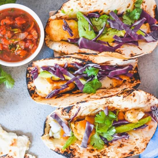 Crispy Beer Battered Fish Tacos - Recipe photo by mymoderncookery
