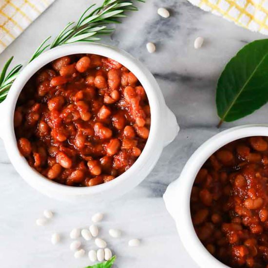 Homemade Baked Beans - Recipe photo by Girl Heart Food