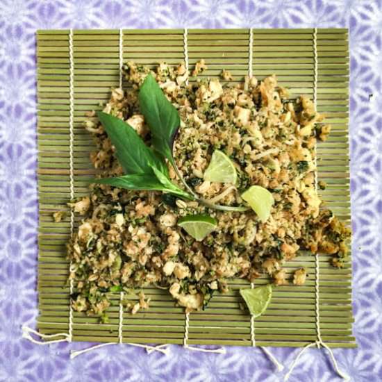 Thai Basil Cauliflower Fried "Rice" - Recipe photo by zingijounal