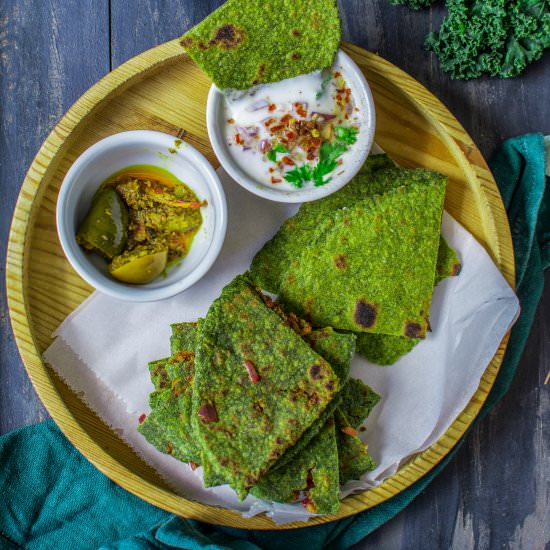 How to make Oats Paratha - Recipe photo by Anu@MyGingerGarlicKitchen