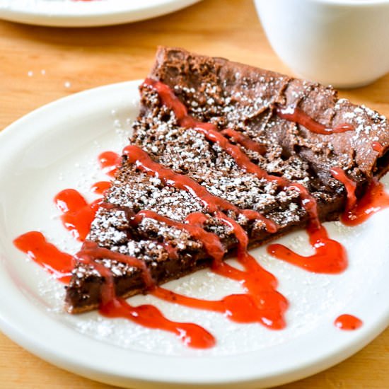 Whole Wheat Chocolate Dutch Baby - Recipe photo by fooddoodles