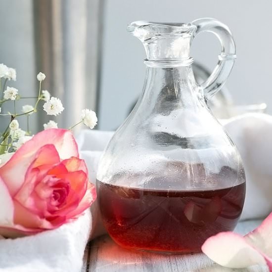 How to Make a Simple Rose Syrup - Recipe photo by Cooks With Cocktails