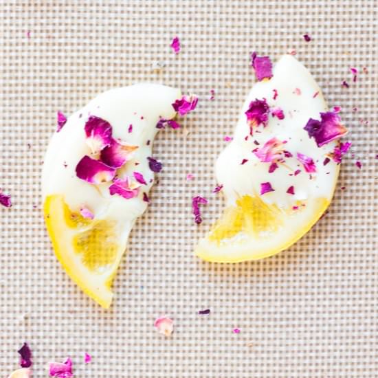 White Chocolate Candied Lemon (GF) - Recipe photo by hotpankitchen