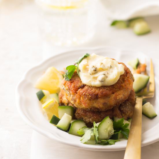 Ina Garten Fresh Salmon Cakes - Recipe photo by Whiskitrealgud