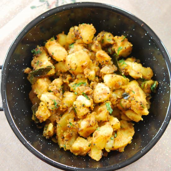 Bombay Potato – Dry Potato Curry - Recipe photo by YourFoodFantasy