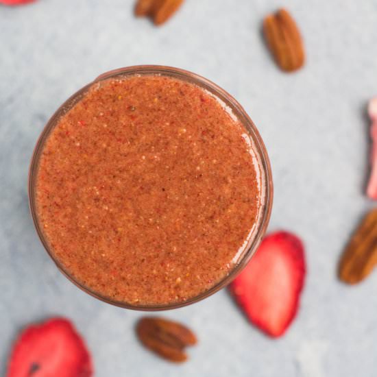 Strawberry Pecan Butter - Recipe photo by thecleaneatingcouple