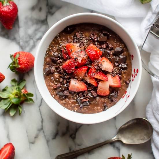 Chocolate Zucchini Oatmeal - Recipe photo by Thenaturalnurturer