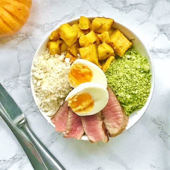 Roasted Pumpkin Salad Bowl - Recipe photo by Justina Elumeze