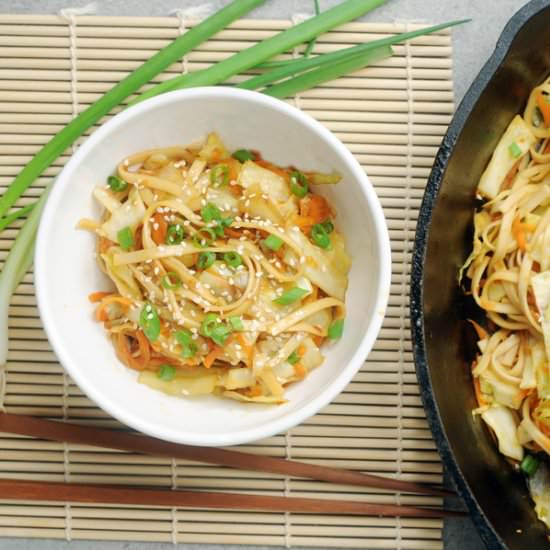 Green Cabbage Noodle Stir Fry - Recipe photo by alisonsallspice
