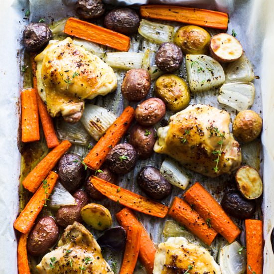 Chicken & Veggie Sheet Pan Dinner - Recipe photo by My Diary of Us