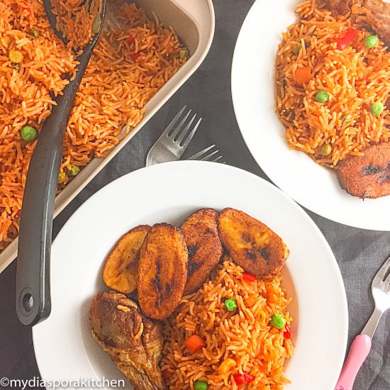 Mixed veggies jollof basmati rice - Recipe photo by mydiasporakitchen