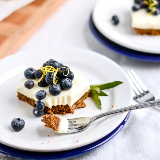 No Bake Greek Yogurt Cheesecake - Recipe photo by fooddoodles