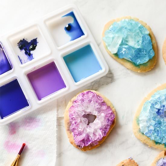 Geode Sugar Cookies - Recipe photo by tikkido