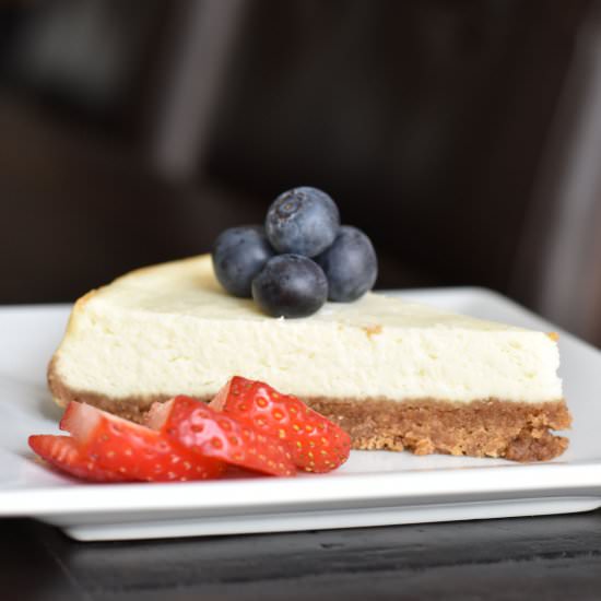 Instant Pot Skinny Cheesecake - Recipe photo by Spice Cravings