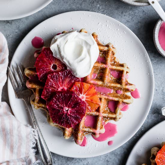 Gluten-Free Chamomile Waffles - Recipe photo by snixykitchen