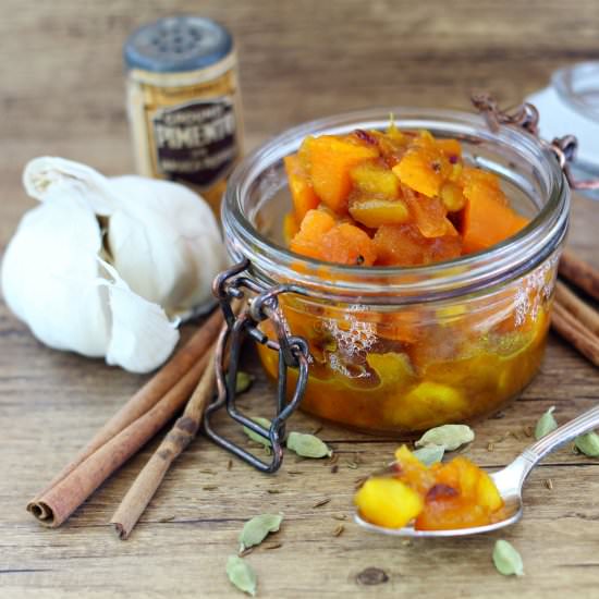 Pumpkin and apple spiced chutney - Recipe photo by La Mora Romagnola