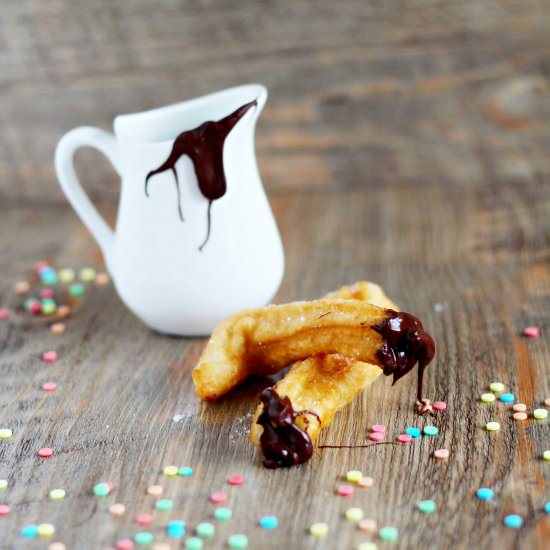 Spanish churros - Recipe photo by La Mora Romagnola