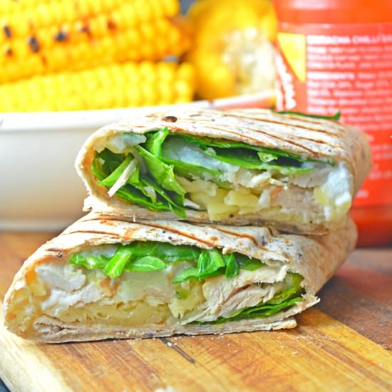 Grilled Cheese & Chicken Wraps - Recipe photo by Mummys FastandEasy