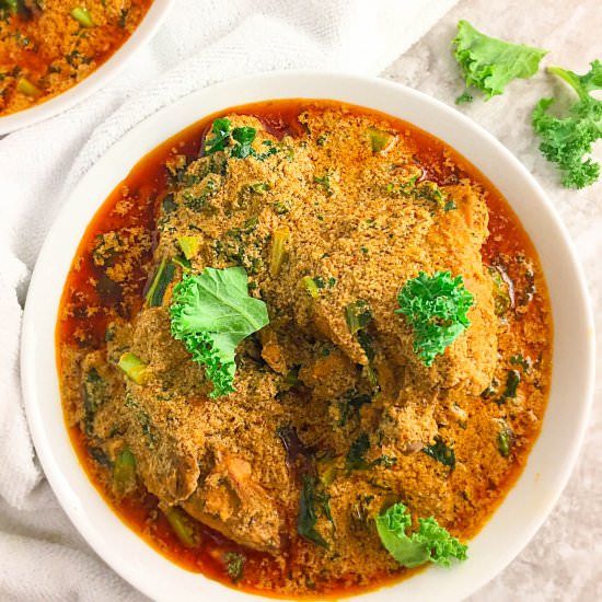 Peppersoup Spice infused Egusi soup - Recipe photo by mydiasporakitchen