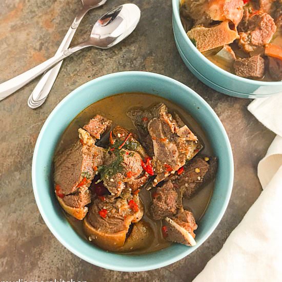Goatmeat Pepper Soup - Recipe photo by mydiasporakitchen