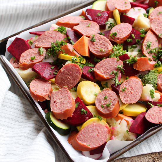 Sheet Pan Dinner - Recipe photo by thespeedyspatula
