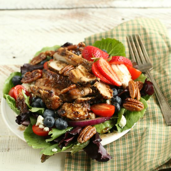 Blueberry Strawberry Salad - Recipe photo by Carolina Farmhouse Kitchen