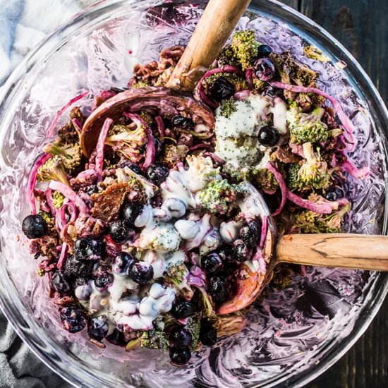 Tangy Roasted Broccoli Salad - Recipe photo by The Endless Meal