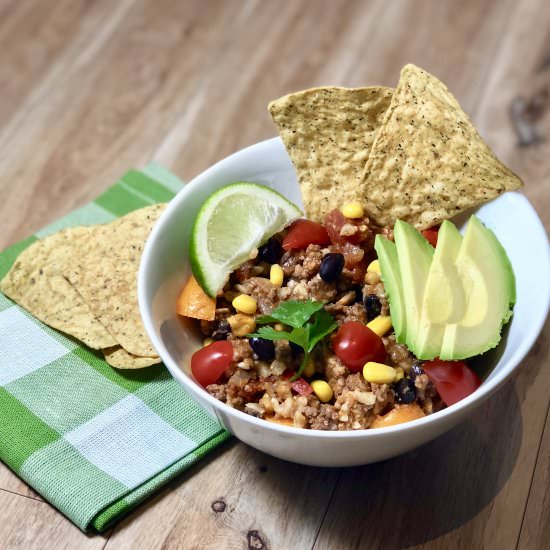 Mexican Skillet - Recipe photo by Simplifiednutritionrd