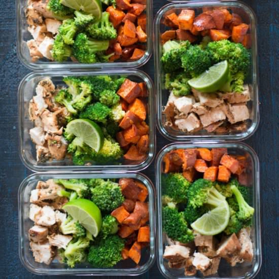 How to Meal Prep – Chicken 7 Meals - Recipe photo by asweetpeachef