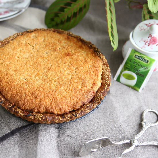 DF, SF Coconut Green Tea Tart - Recipe photo by angiesrecipes