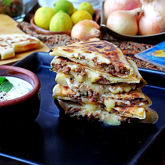 Spiced Ground Beef + Cheese Gozleme - Recipe photo by maryjane
