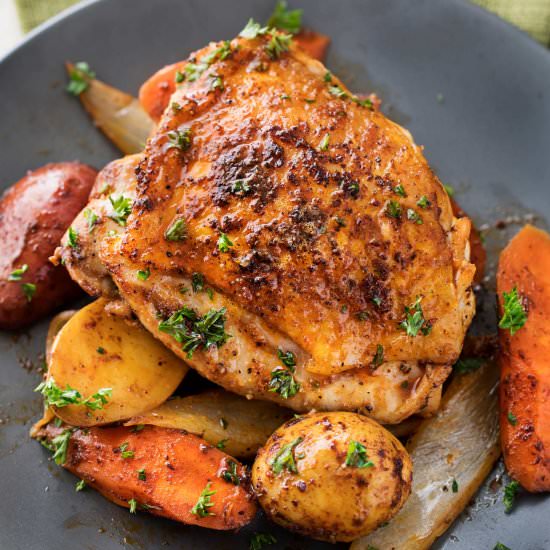 Slow Cooker Harissa Chicken - Recipe photo by The Chunky Chef