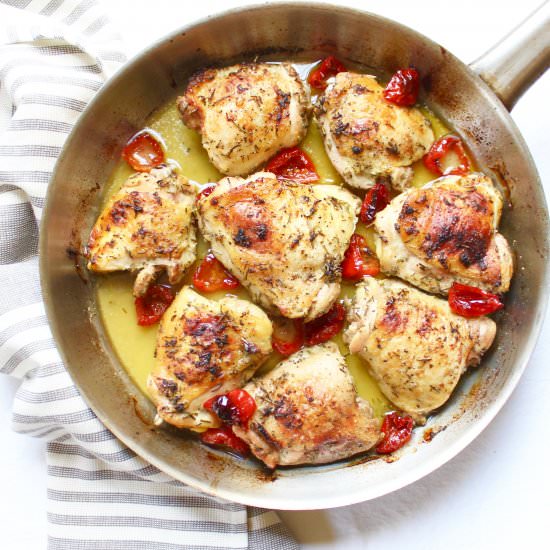 Lemon Rosemary Roasted Chicken - Recipe photo by the good eats co