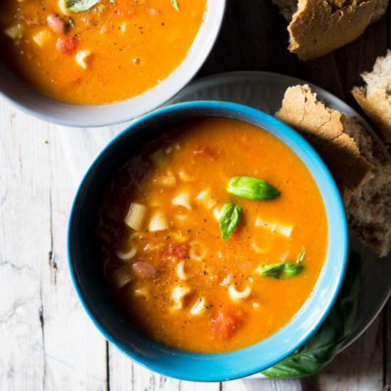 Pasta Fagioli Soup - Recipe photo by Inside the rustic kitchen