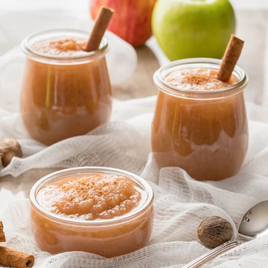 Easy Instant Pot Applesauce - Recipe photo by MakeAheadMealMom