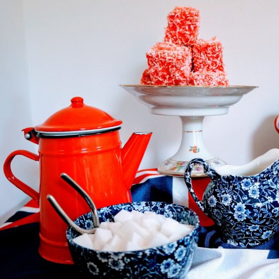 Pink Lamingtons - Recipe photo by cocoinkitchen