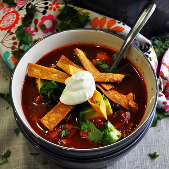 Chicken Tortilla Soup - Recipe photo by A Little and A Lot