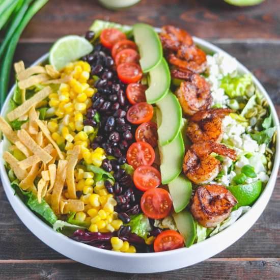 Southwest Fiesta Shrimp Salad - Recipe photo by mymoderncookery