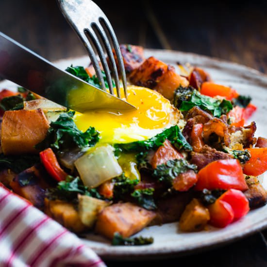 Paleo Sweet Potato Breakfast Hash - Recipe photo by foodfaithfitness