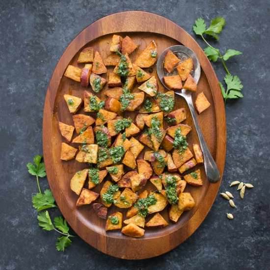 Spiced Sweet Potatoes - Recipe photo by craveveggies